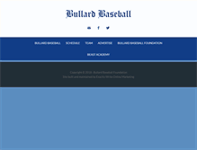 Tablet Screenshot of bullardbaseball.com